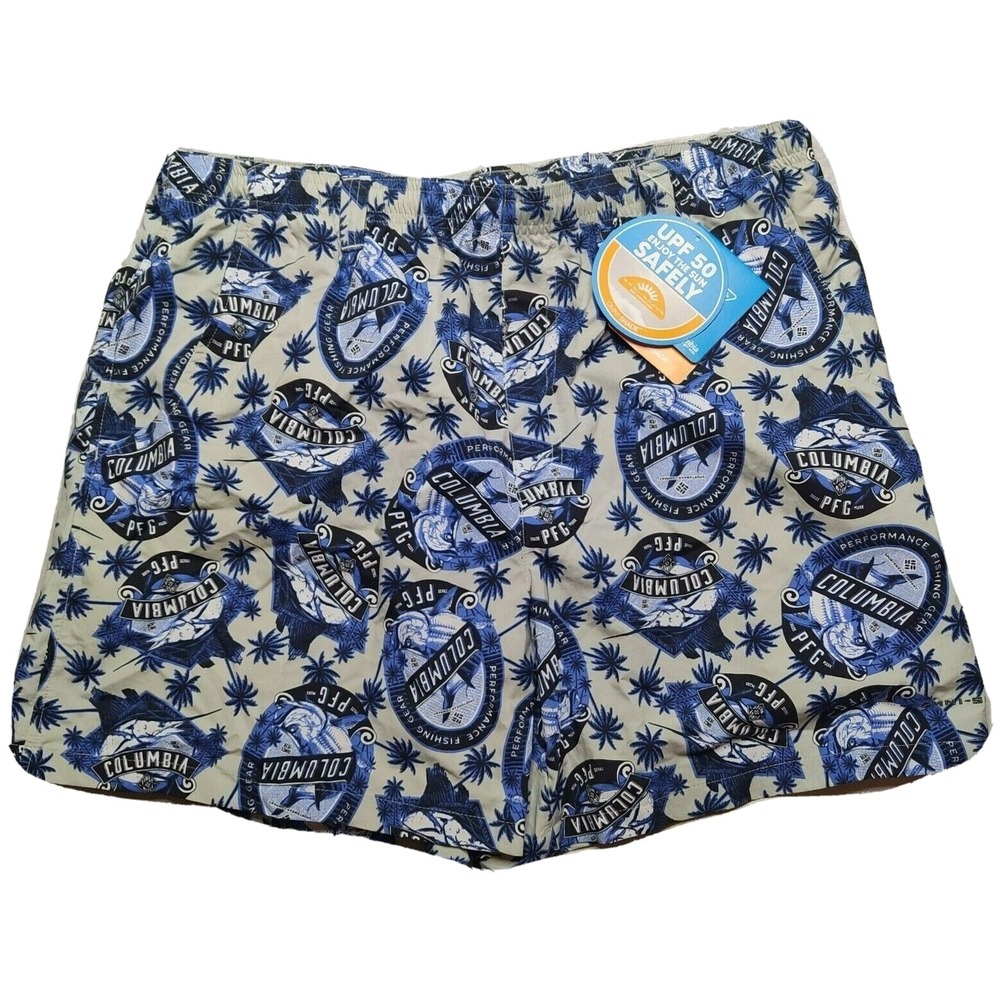 Columbia PFG Men Large Super Backcast Spirts & Sails Nylon 6" Water Shorts NEW